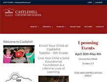 Tablet Screenshot of castlehillschool.com